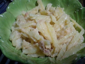 電子レンジでじゃがいものたらこあえ